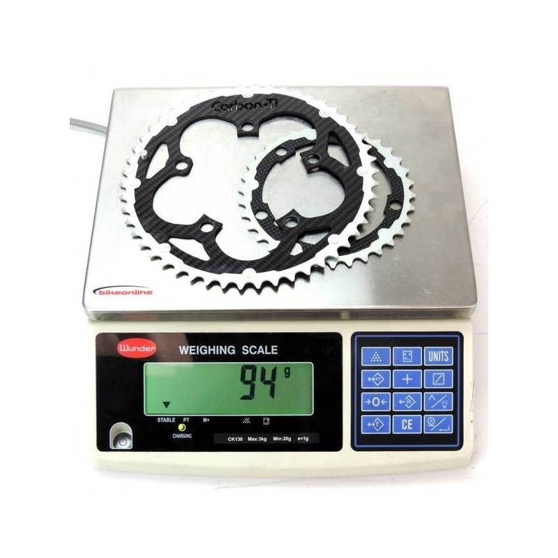 Carbon Ti - Coppia corone X-RING ALU/CARBON...