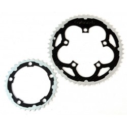 Carbon Ti  - chainring set X-RING ALU/CARBON 50/34T 110mm... 2