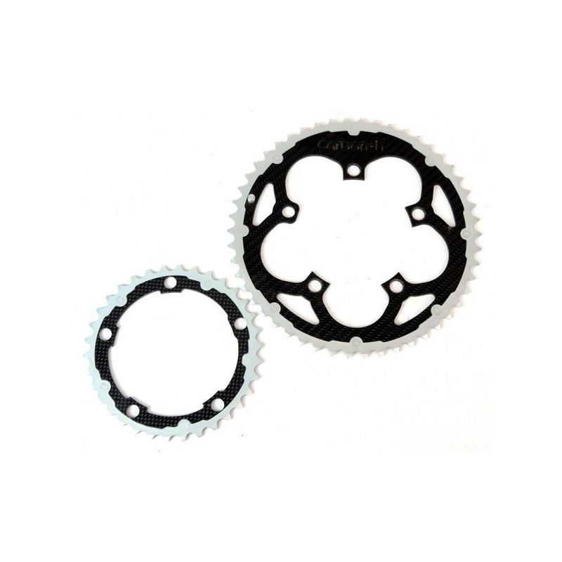 Carbon Ti  - chainring set X-RING ALU/CARBON...