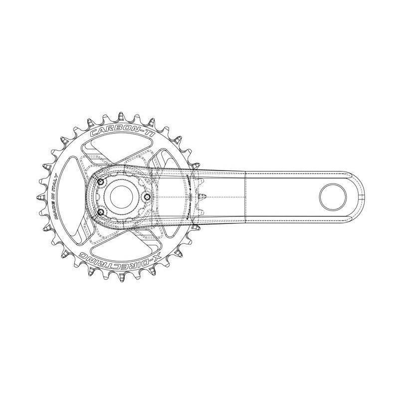 Carbon Ti - Chainring -DirectRingX-Truvativ...