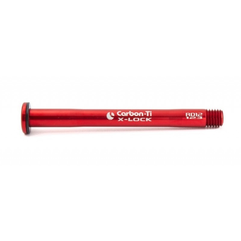Carbon Ti - Asse passante anteriore X-Lock QR12x1.75 ROAD 123mm 25g