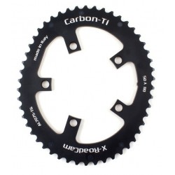 Carbon Ti - X-RoadCam 50 x 110 BCD chainring from 113g