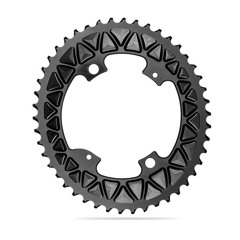 Absoluteblack - Coppia corone Gravel Sub-compact Oval 110/4 BCD 48/32 - 46/30 da 130g_4