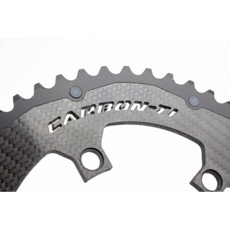 Carbon Ti - X-CarboRing 37 35 33 x 110 (4 arms) X-AXS chainring from 33g