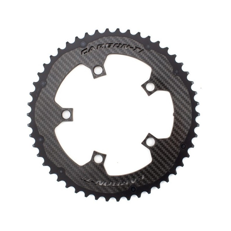Carbon Ti - X-CarboRing 50 48 46 x 110 X-AXS chainring from 86g