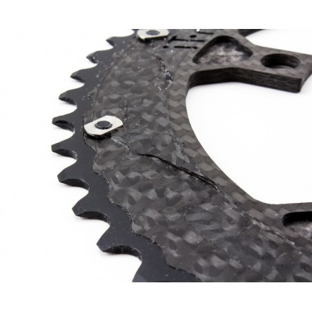 Carbon Ti - X-CarboRing 37 35 33 x 110 X-AXS chainring from 33g