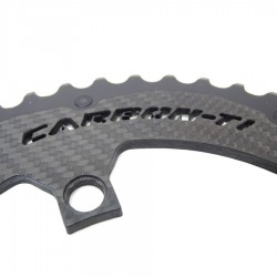 Carbon-Ti X-CarboRing EVO superlight carbon/ergal outer chainring 110 BCD 4 arms from 99g 2