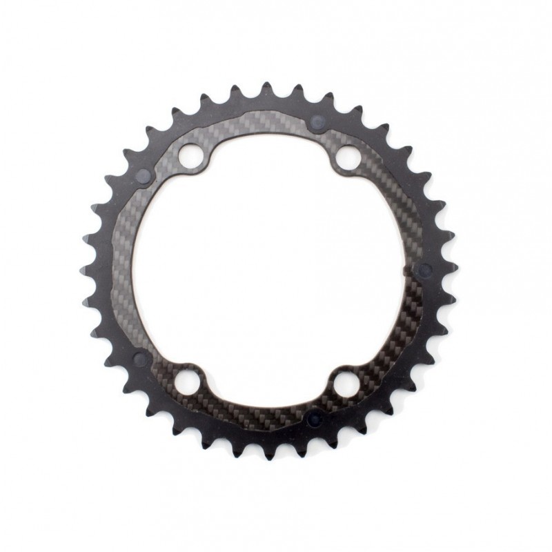 Carbon-Ti - X-CarboRing carbon/aluminium 110 BCD 4 arms inner chainring from 28g