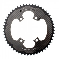Carbon-Ti X-CarboRing EVO DA9100 superlight carbon/ergal outer chainring 110 BCD 4 arms from 99g