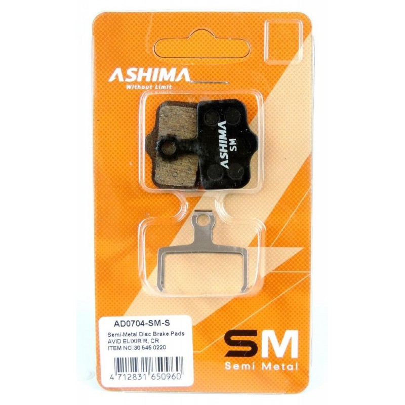 Ashima - Coppia Pastiglie Semimetalliche Avid - Sram Level 20g