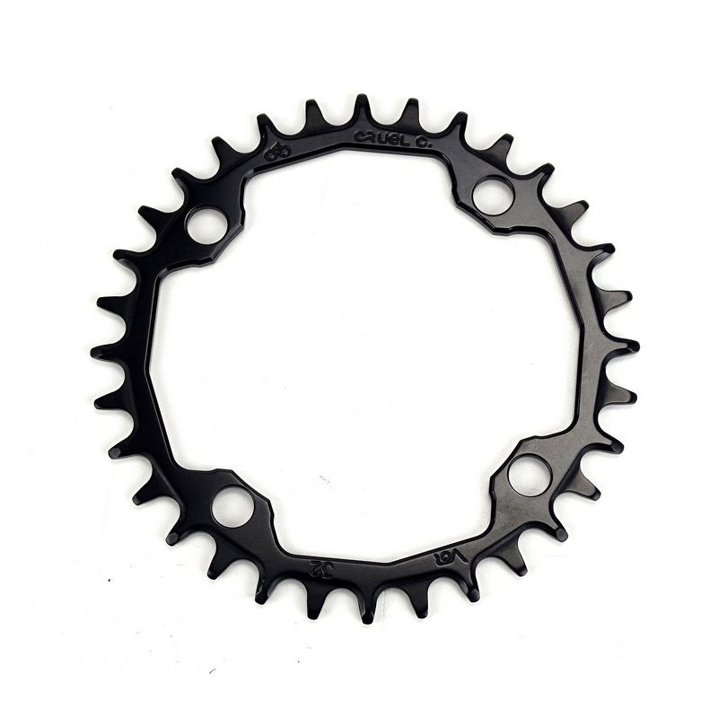 Cruel Components - VoR 104 BCD 32T - 34T - 36T round single chainring from 37g_1