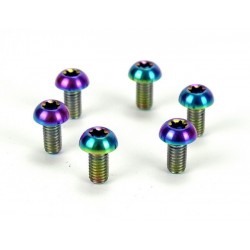 ROCKY - Disc fixing kit consisting of 6 screws rainbow...