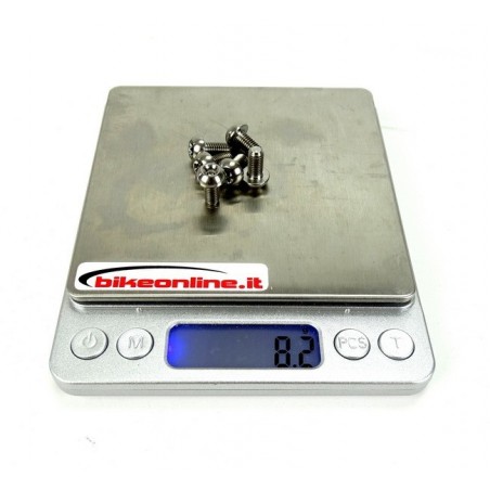 ROCKY - Disc fixing kit consisting of 6 screws natural titanium 8.2g