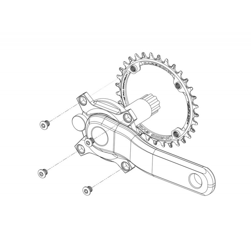 Carbon Ti - Chainring  X-Ring EVO 30t 32t 34t 36t 38t x 104 BCD from 27g