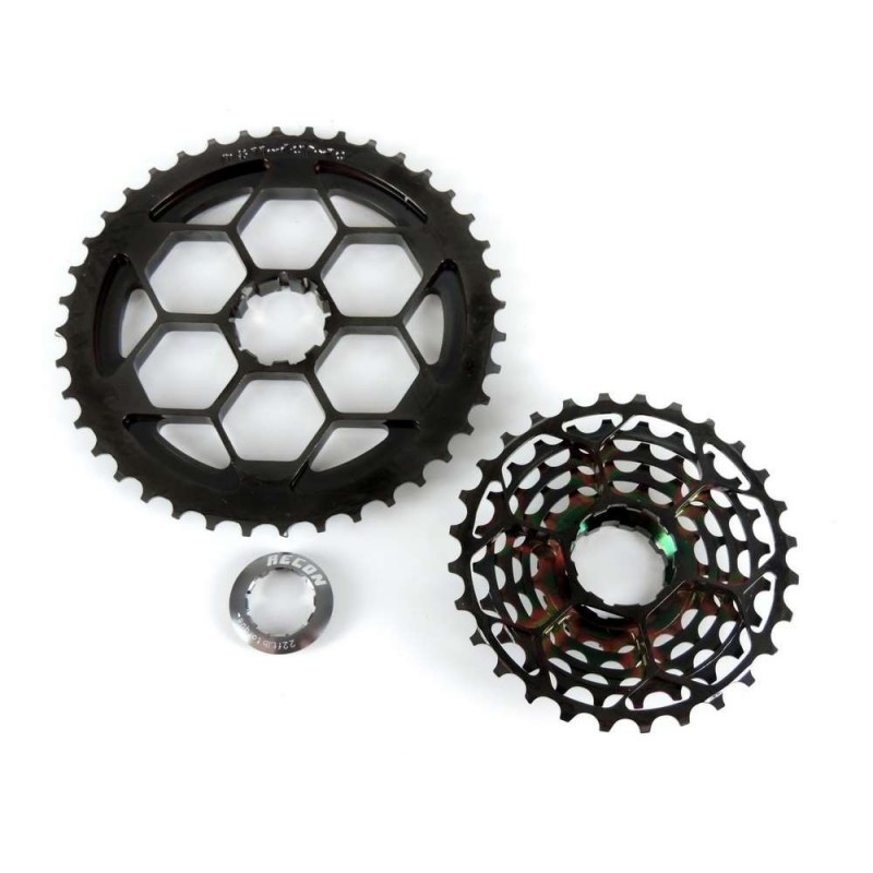 RECON - Pacco pignoni  steel/ergal 11-40 10v...