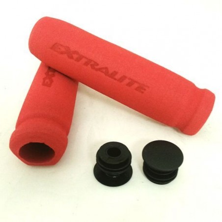 Extralite 4 Coppie di manopole HYPERGRIPS - 2 rosse + 2 bianche 3.9g + 3.9g