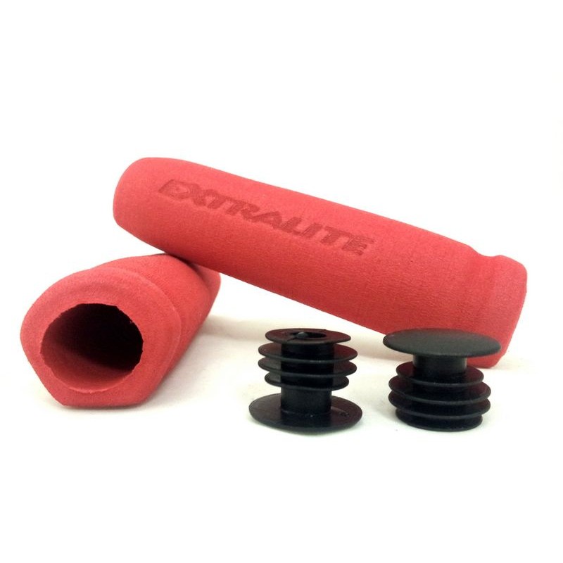 Extralite Coppia manopole HYPERGRIPS colore rosso 3.9g + 3.9g