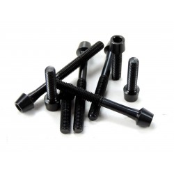 MCFK - Vite in titanio a testa conica M5 x 43 colore nero 4g