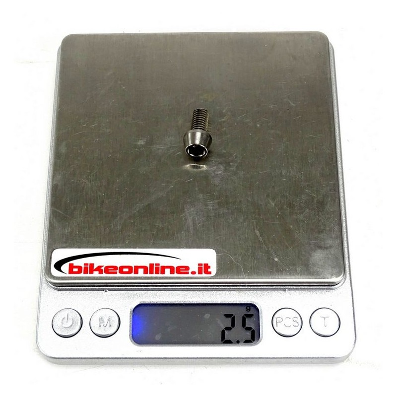ROCKY - Titanium bolt M6 x 12 2.5g_weight on the scale