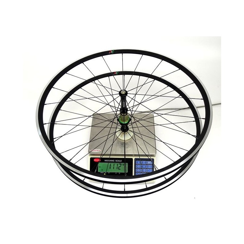 DRC KTC 380 clincher / Extralite CyberFront SP/CyberRear SP aluminium road wheelset 1.115g