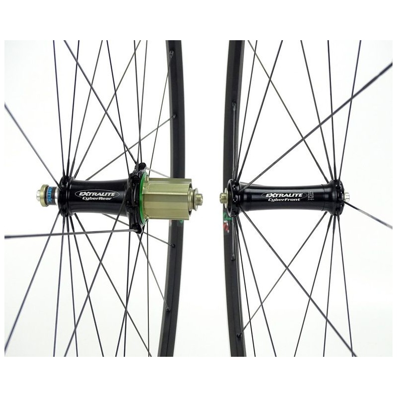 DRC KTC 380 clincher / Extralite CyberFront SP/CyberRear SP aluminium road wheelset 1.115g