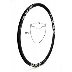 DRC - Aluminum rim KF 729 disc race 28" 456g