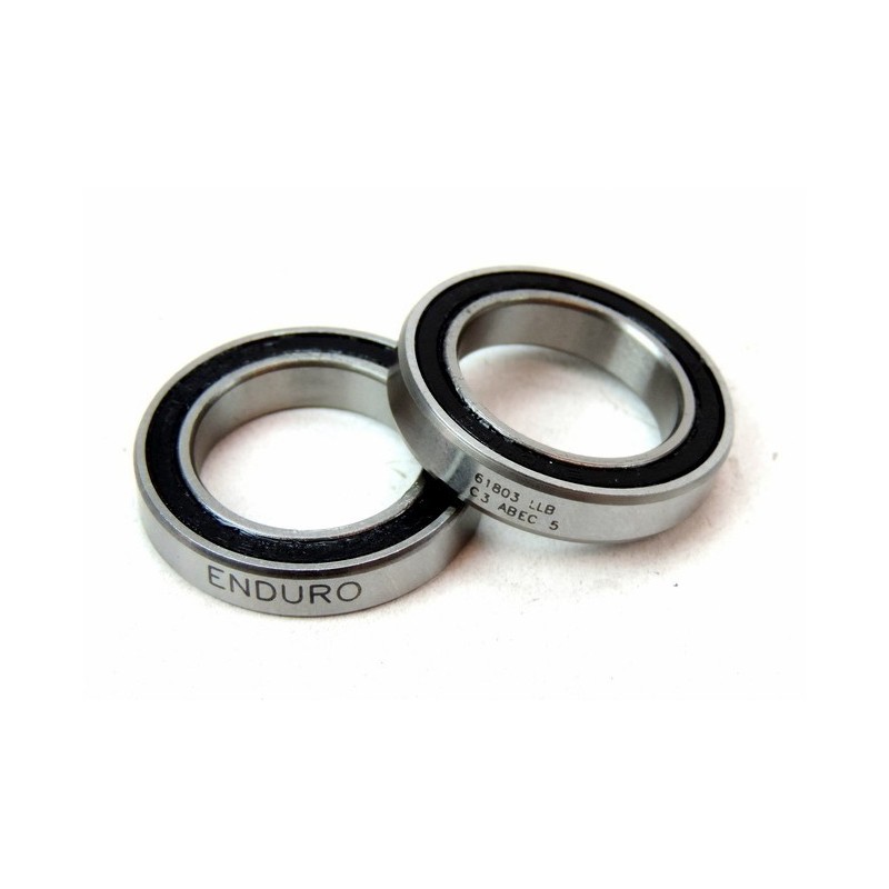 Enduro Bearings - Abec 5 carbon chrome steel bearings kit for Rocky SP boost MTB F Front hub