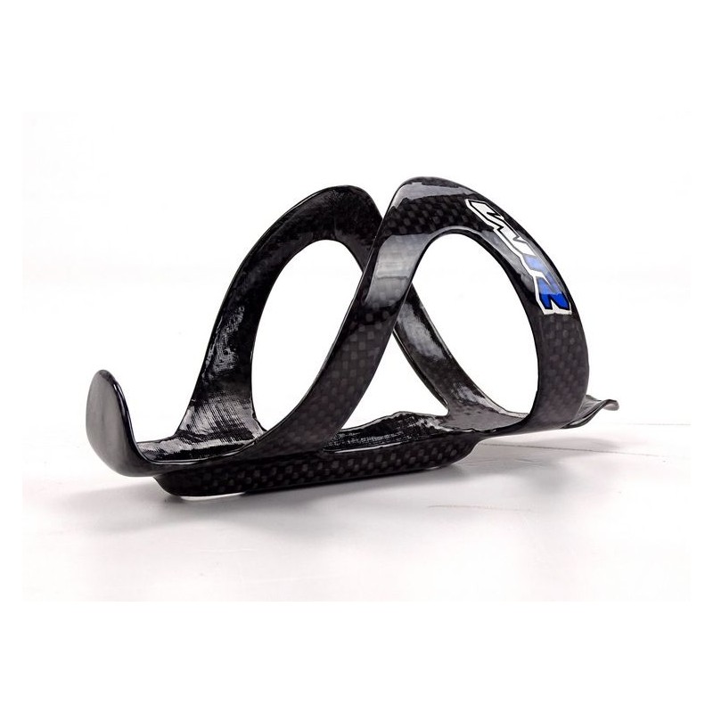 WR COMPOSITI - WRB bottle cage in white carbon / blue logo 22g