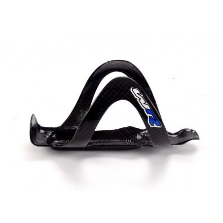 WR COMPOSITI - WRB bottle cage in white carbon / blue logo 22g