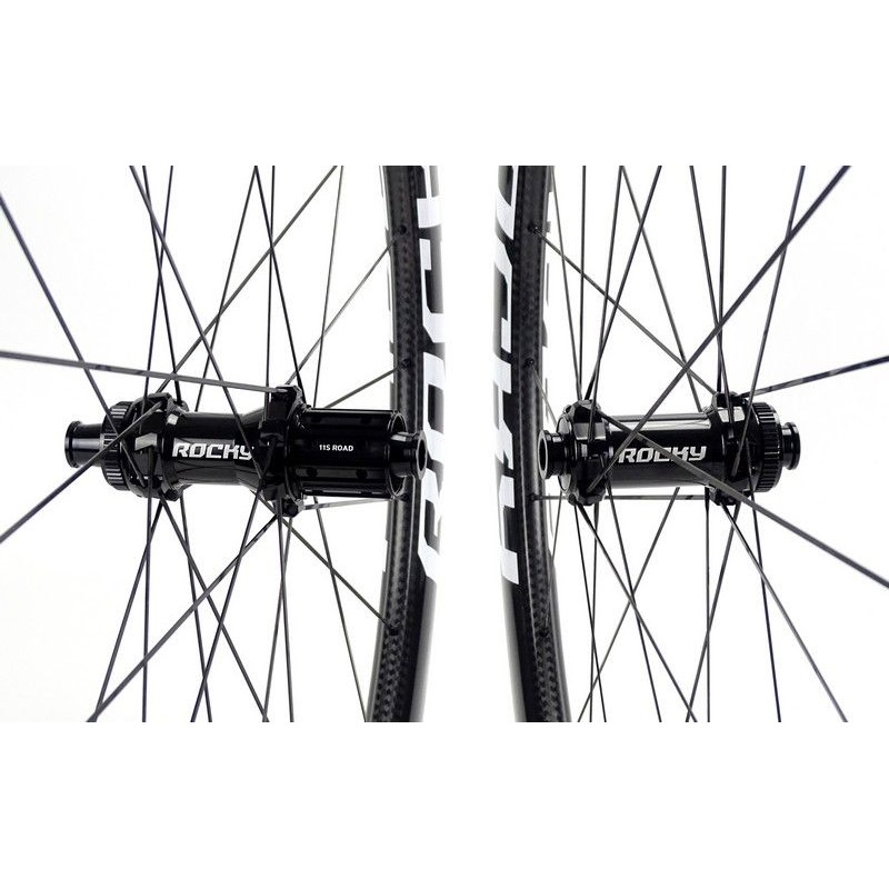 ROCKYROAD KOM 36C DISC CLINCHER / ROCKY SP Center Lock carbon wheelset 1.210g