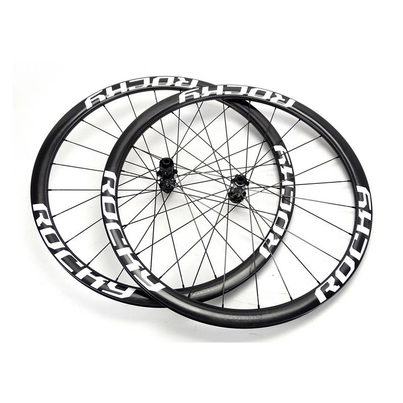 Ruote carbonio ROCKYROAD 36C DISC COPERTONCINO / ROCKY SP Road Straightpull Center Lock 1.210g