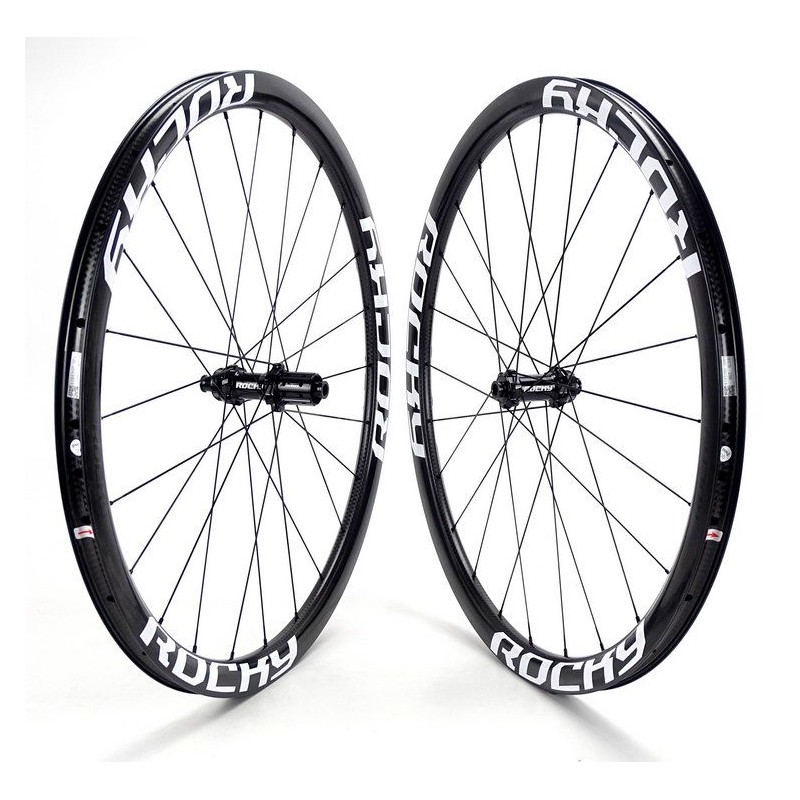 ROCKYROAD KOM 36C DISC CLINCHER / ROCKY SP Center Lock carbon wheelset 1.210g