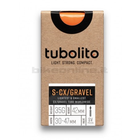 Tubolito - Camera d'aria superleggera Tubolito S-Tubo-CX / Gravel da 35g