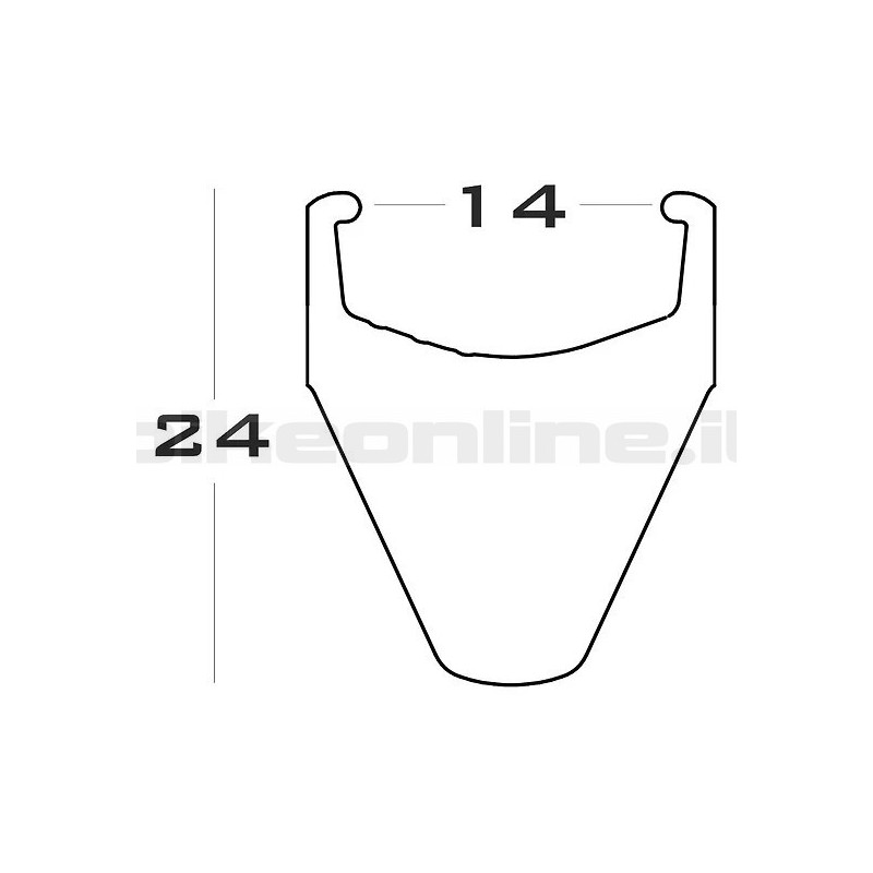 DRC- CXR-24 clincher rim 470g
