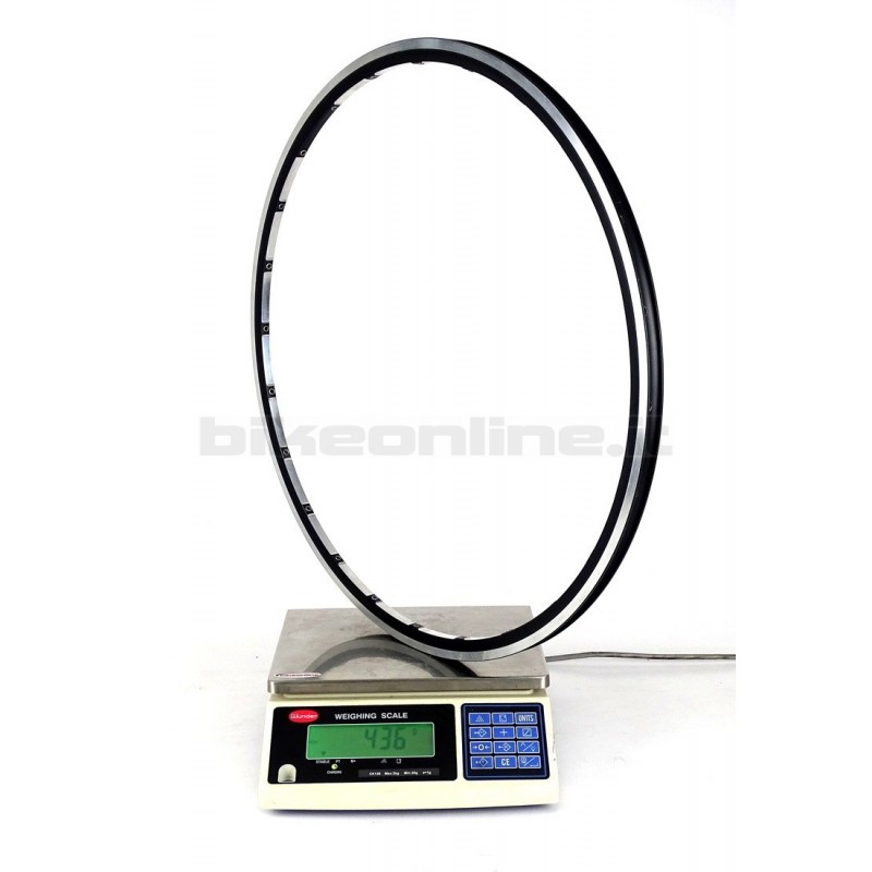 DRC - Pair of aluminum rims DRC AXY Light offset rear clincher 417g + 435g