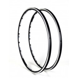 DRC - Pair of aluminum rims DRC AXY Light offset rear clincher 417g + 435g