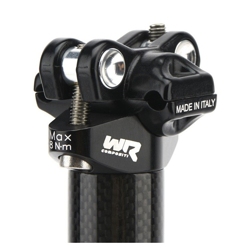 WR COMPOSITI - RS 4mm seatback lightweight carbon seatpost with an aluminum alloy head from 185g