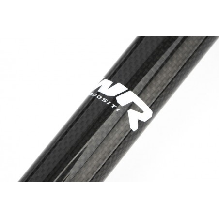 WR COMPOSITI - Reggisella RS arretramento 4 mm con corpo in fibra di carbonio e testa in alluminio da 185g