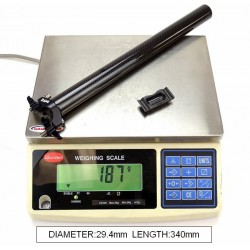 WR COMPOSITI - RS 4mm seatback lightweight carbon seatpost with an aluminum alloy head from 185g 2