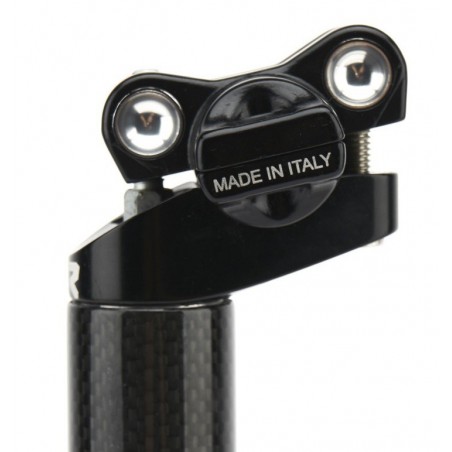 WR COMPOSITI - RS 37 mm setback lightweight carbon seatpost with an aluminum alloy head from 185g