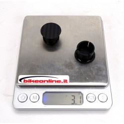Schmolke - Coppia tappi manubrio in carbonio per MTB 2.8g 2