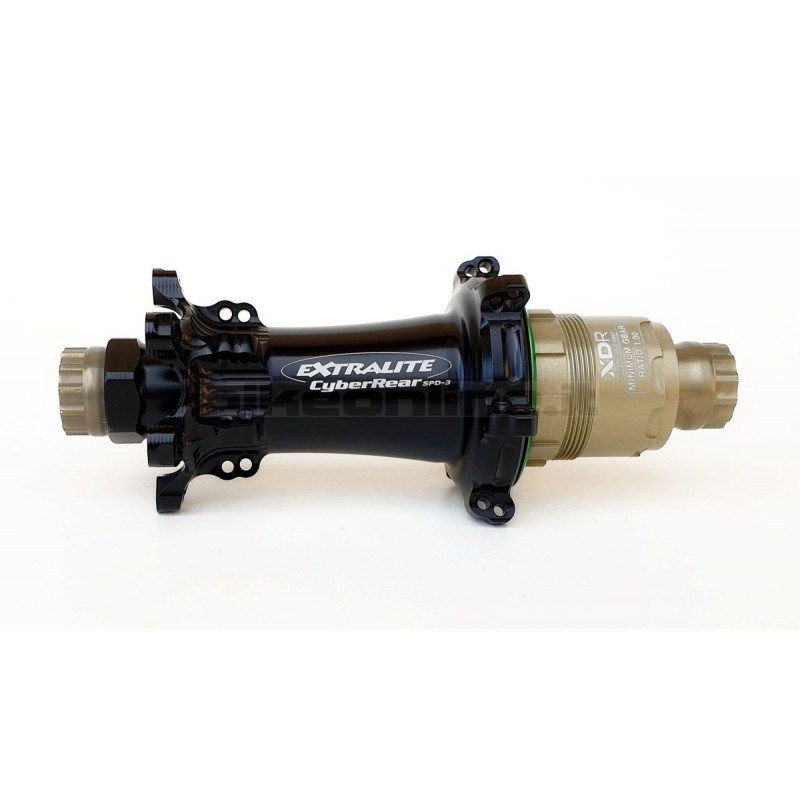 Extralite Road Rear Hub CyberRear SPD 3 Straightpull Disc 6 hole 146g_1