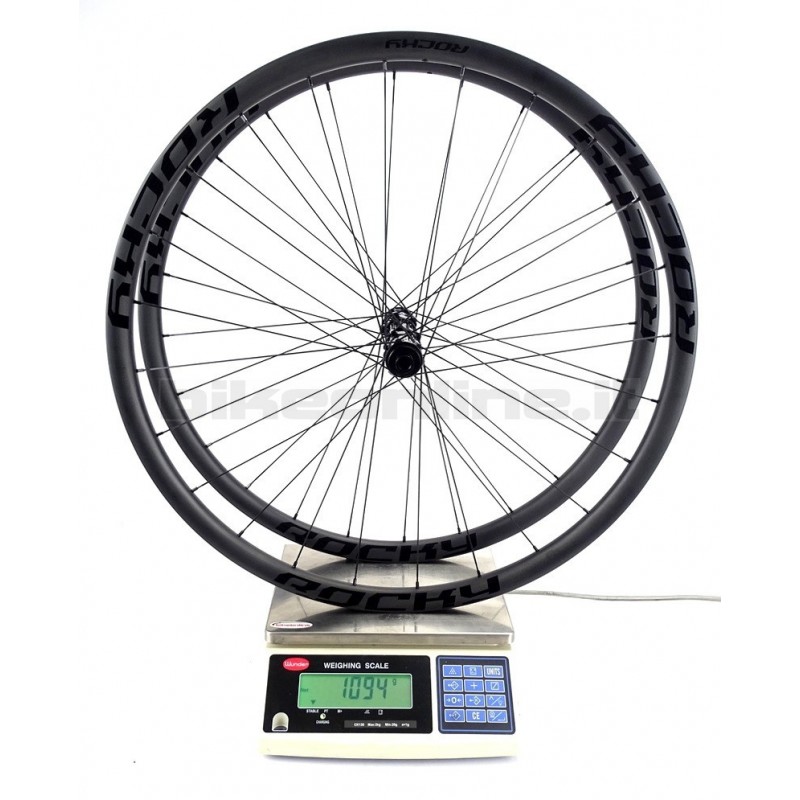 Ruote Carbonio strada ROCKYROAD 25C DISC COPERTONCINO / ROCKY SP Road Straightpull Center Lock 1.095g