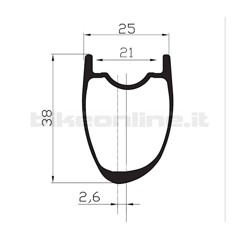 Ruote Carbonio strada ROCKYROAD 39C DISC BERD / ROCKY SP Road Straightpull Center Lock 1.175g