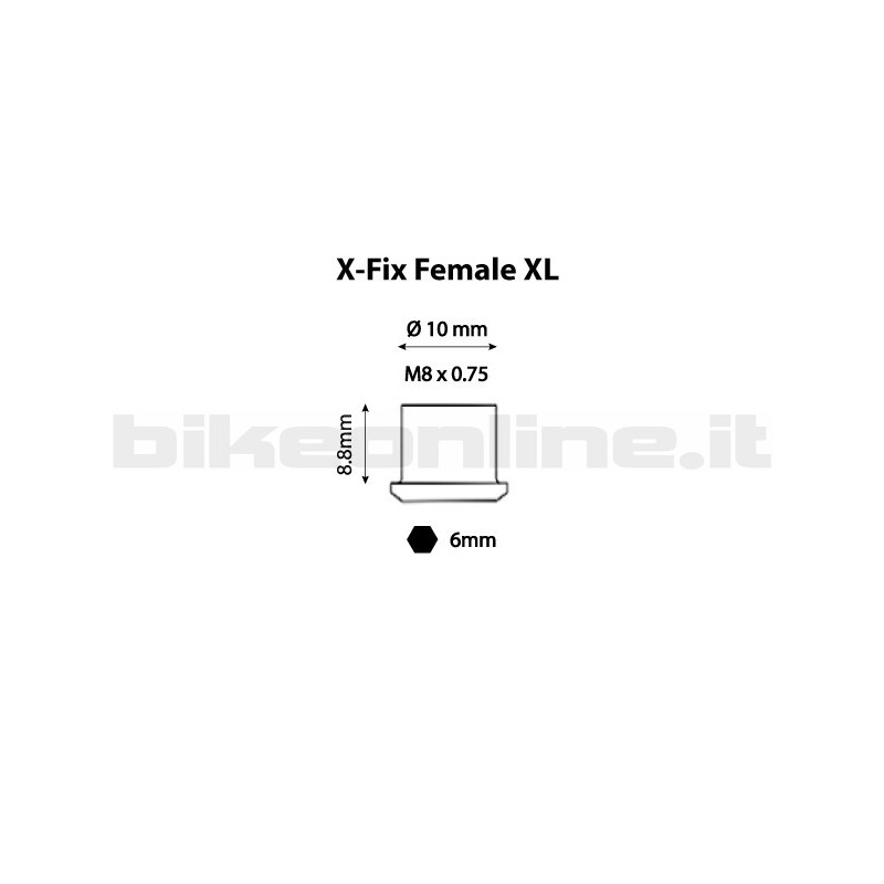 Carbon Ti - X-Fix Female XL 0.5g