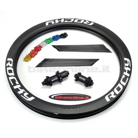 ROCKYROAD 50C DISC CLINCHER BERD / Carbon-Ti X-HUB SP Center Lock DISC carbon wheelset 1.180g