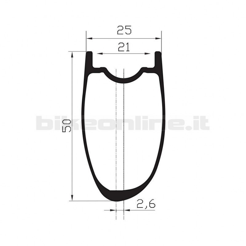 Ruote Carbonio strada ROCKYROAD 50C DISC COPERTONCINO / ROCKY SP Road Straightpull Center Lock 1.328g