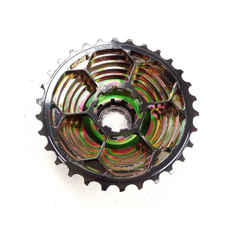 RECON - Pacco pignoni superleggero in ergal black Shimano/Sram 11-32T 11v 120g