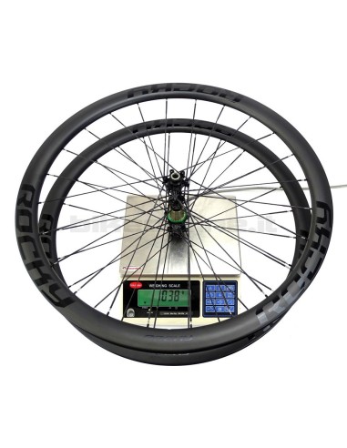 Ruote carbonio ROCKYROAD 39C DISC COPERTONCINO BERD / Extralite Cyber SPD-3 DISC 6 fori 1050g