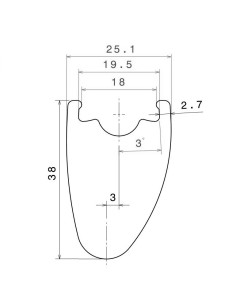 Ruote Carbonio strada ROCKYROAD 38C DISC COPERTONCINO / ROCKY SP Road Straightpull Center Lock 1.240g 2